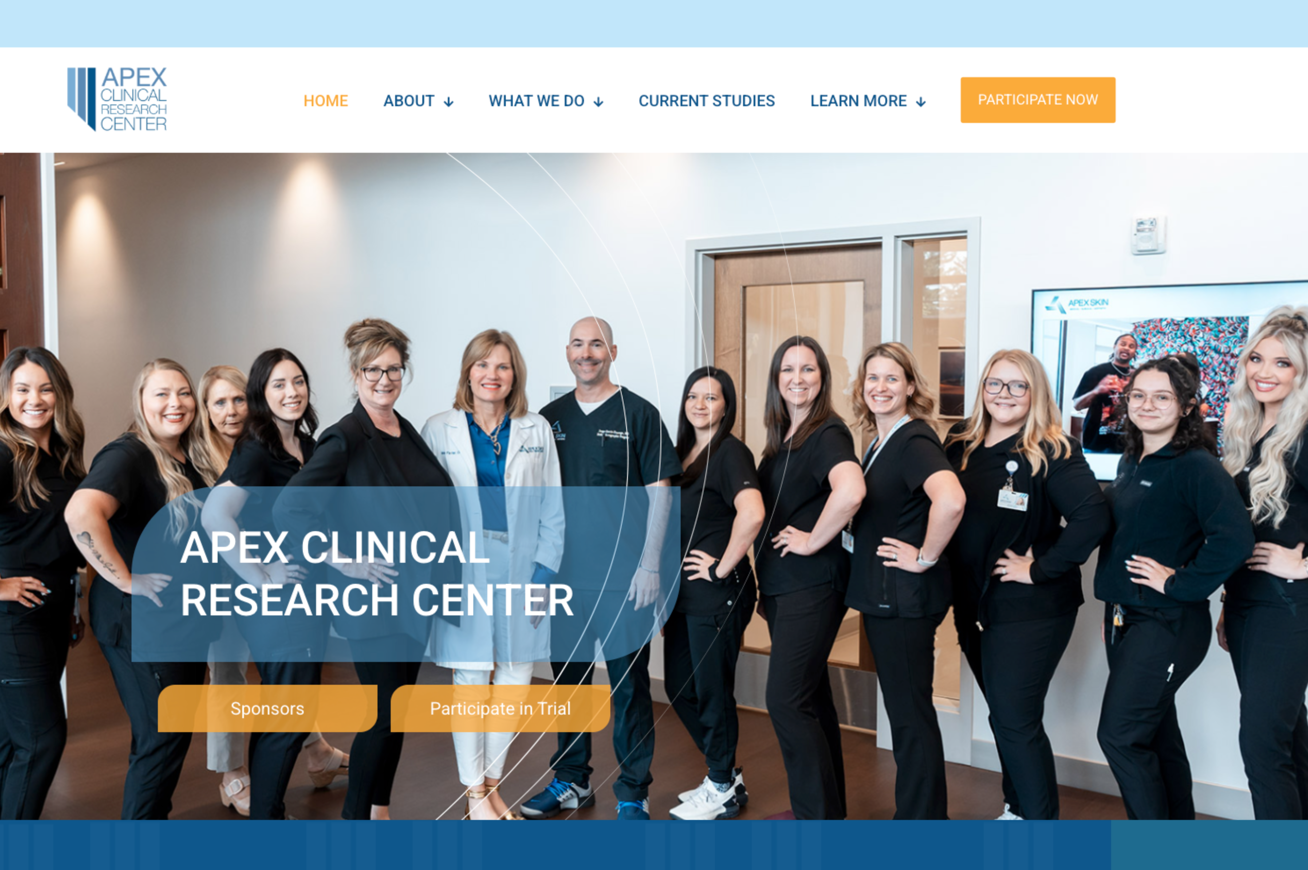 Apex Clinical Research Website