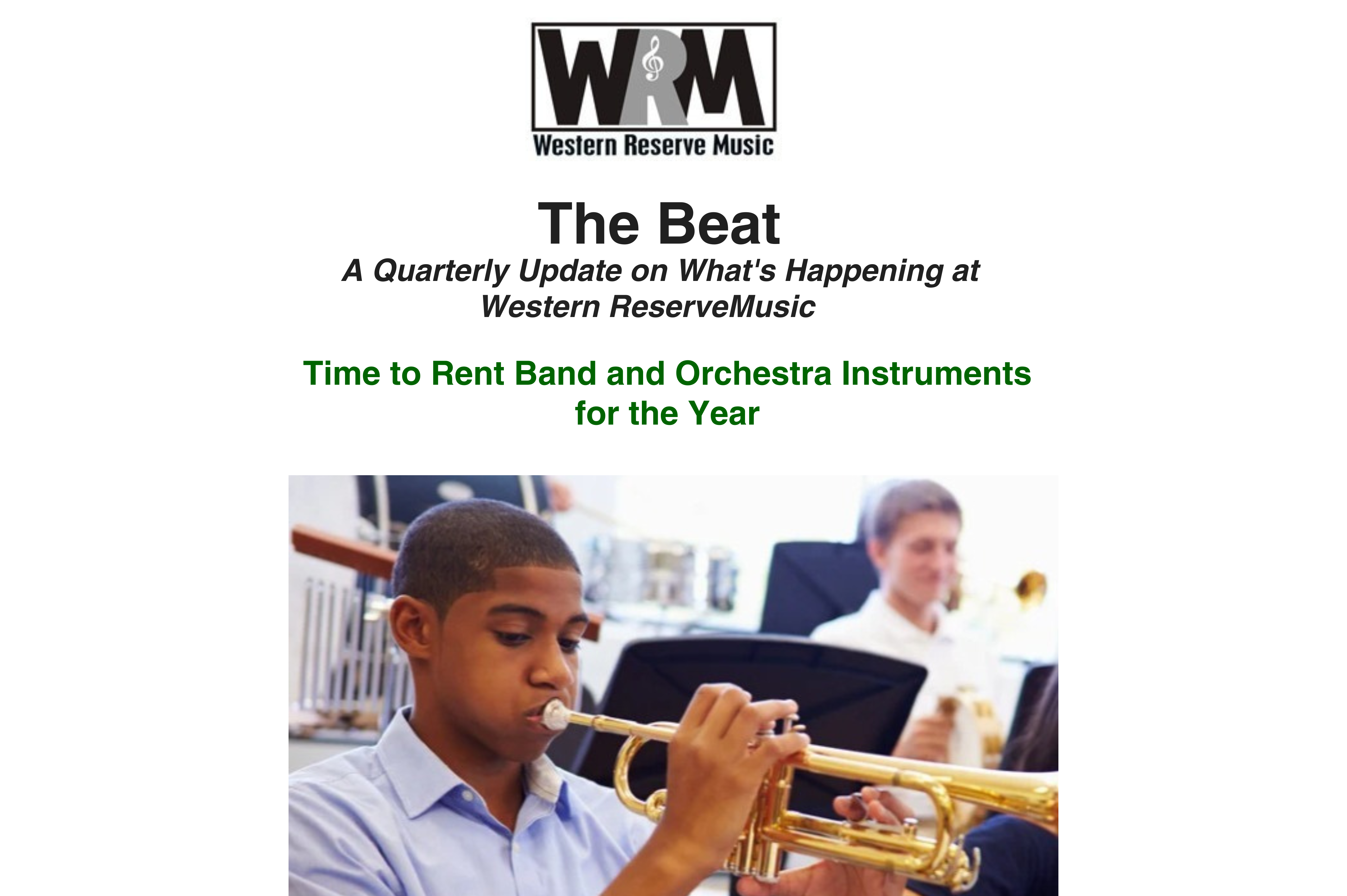 Western Reserve Music Email Marketing 